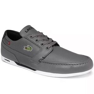 Lacoste Dreyfus leather boat shoe sneaker. Size 8.5.